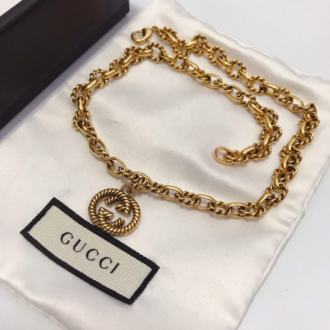 2025 Luxury Chain Double G Pendant Necklace