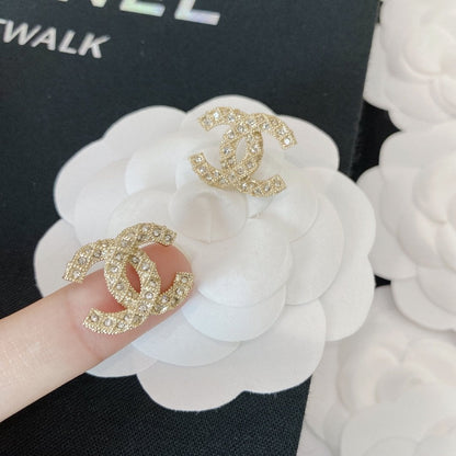 2025 Fashion rhombus inlaid rhinestone earrings