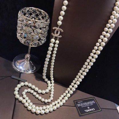 2025 Fashion double-layer pearl necklace