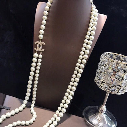 2025 Fashion double-layer pearl necklace