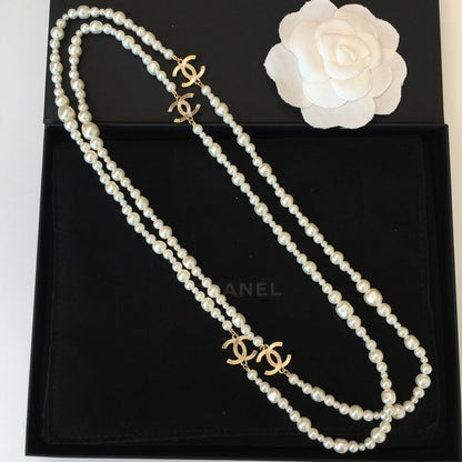 2025 Classic Double Pearl Necklace
