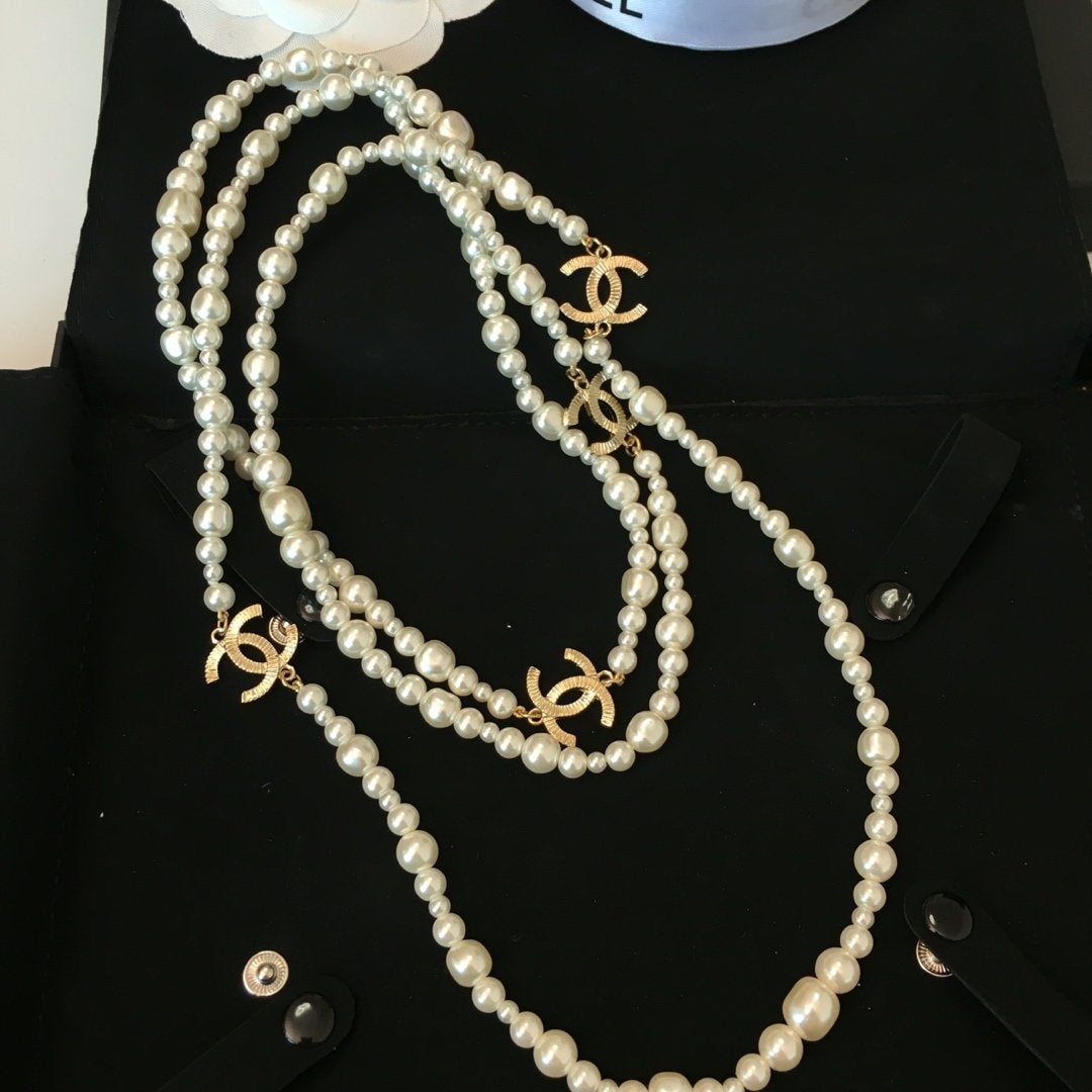 2025 Classic Double Pearl Necklace