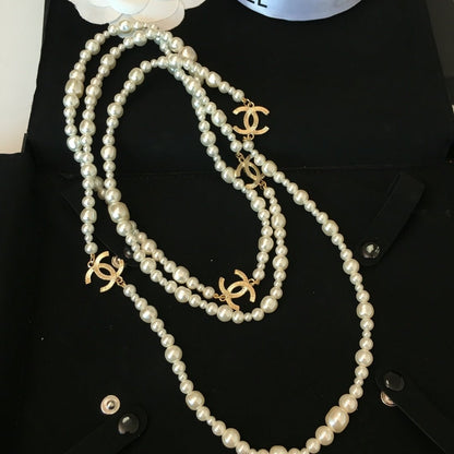 2025 Classic Double Pearl Necklace