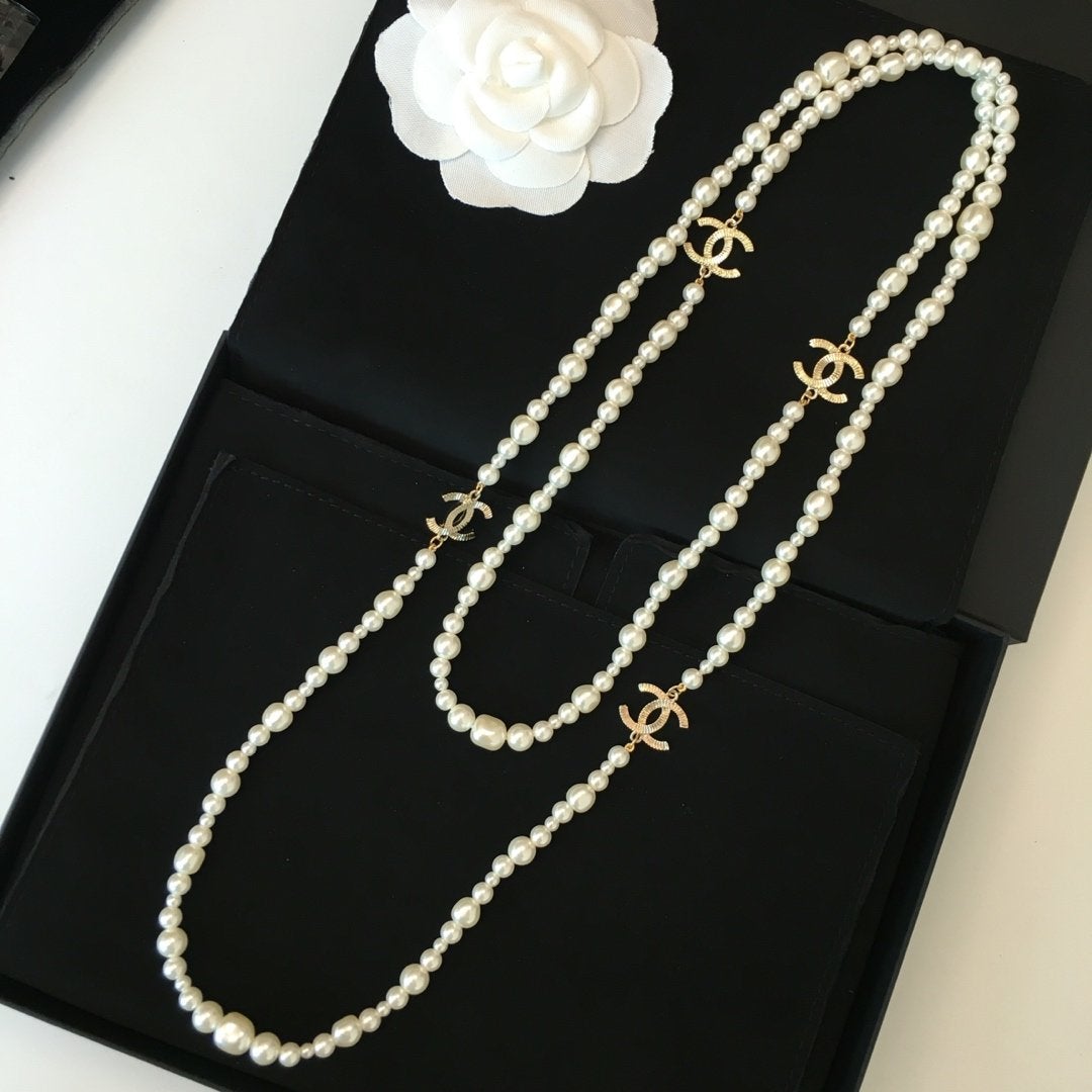 2025 Classic Double Pearl Necklace