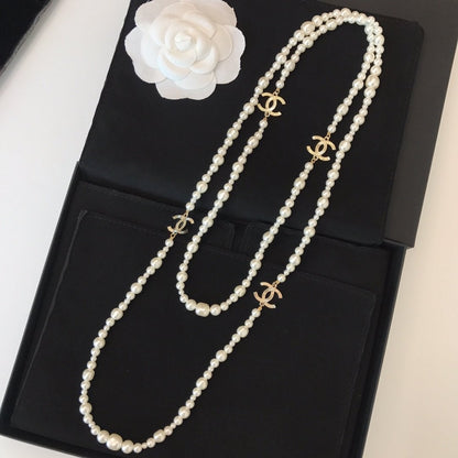 2025 Classic Double Pearl Necklace