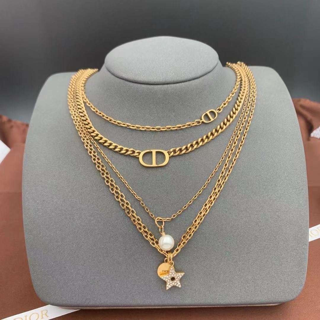 2025 Retro multi-layer all-match necklace