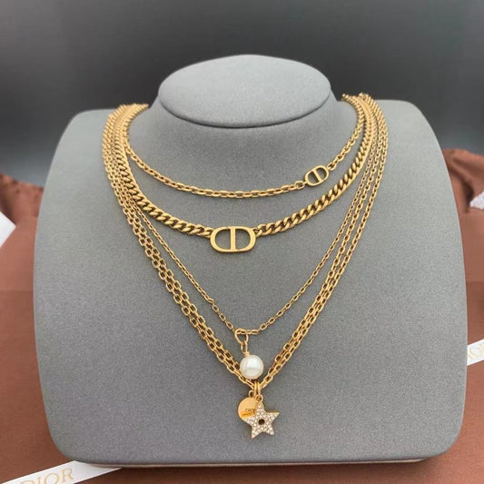 2025 Retro multi-layer all-match necklace