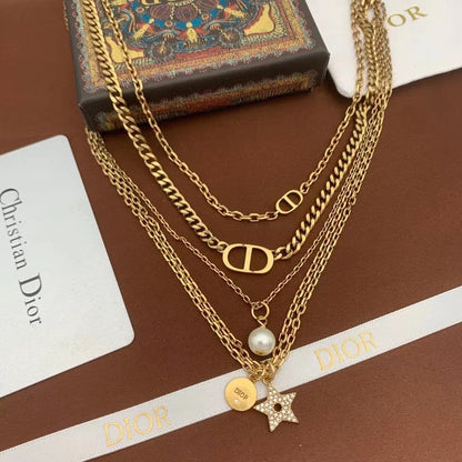 2025 Retro multi-layer all-match necklace