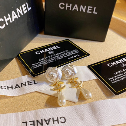 2025 Camellia Pearl Earrings