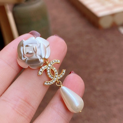2025 Camellia Pearl Earrings