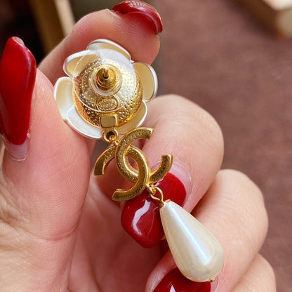 2025 Camellia Pearl Earrings