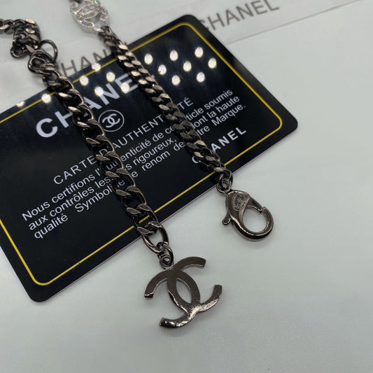 2025 Fashion Rhinestone Double C Necklace