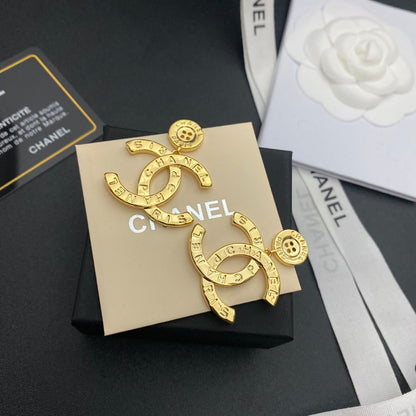 2025 Fashion Button Double C Earrings