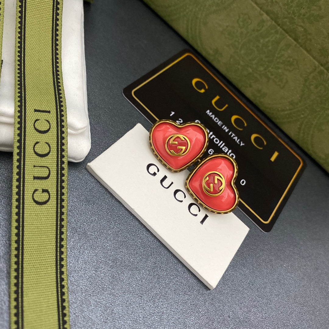 2025 Luxury Love Resin Double Earrings