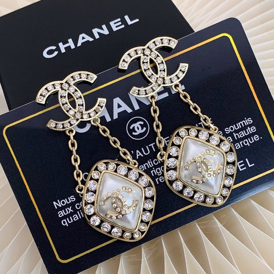2025 Fashion Rhinestone Pendant Stud Earrings