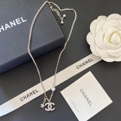 2025 Fashion Double C Pentagram Pendant Necklace