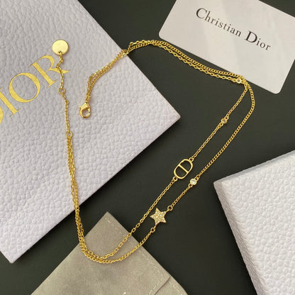 2025 Simple Double Layer CD Necklace