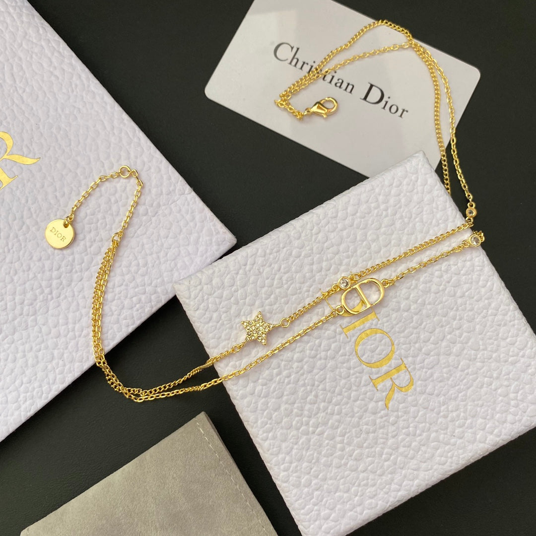 2025 Simple Double Layer CD Necklace