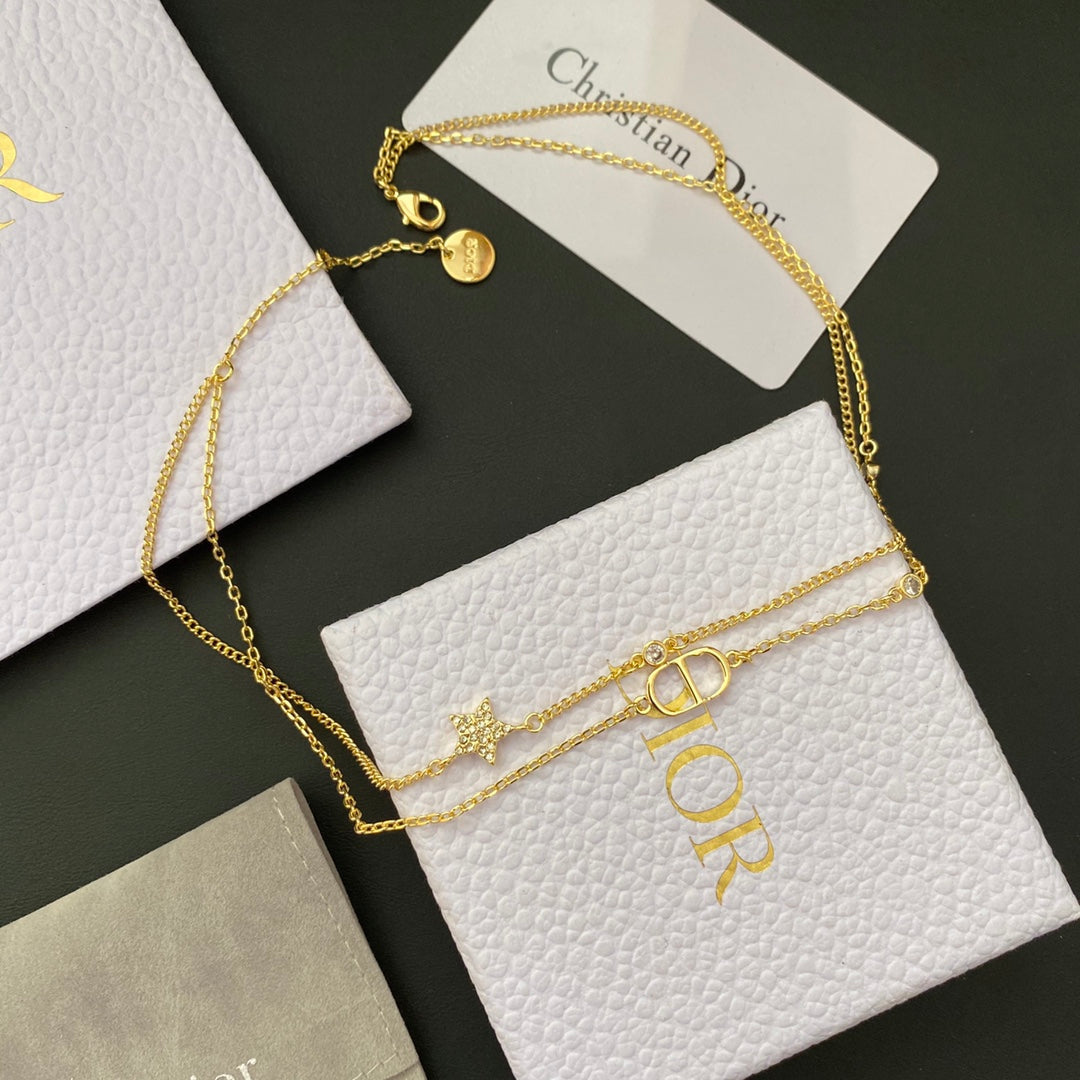 2025 Simple Double Layer CD Necklace