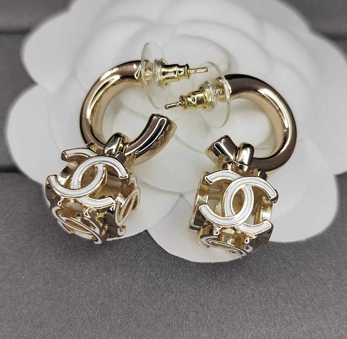 2025 Classic CC Square Drop Earrings