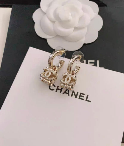 2025 Classic CC Square Drop Earrings
