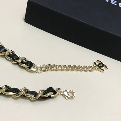 2025 black square LOGO necklace