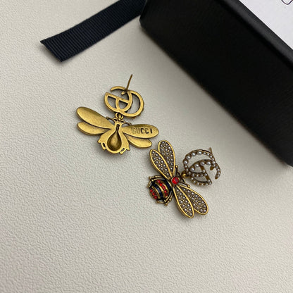2025 Vintage Pearl Bee Series Earrings