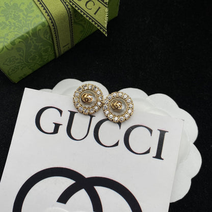 2025 Classic Zircon Pearl Stud Earrings