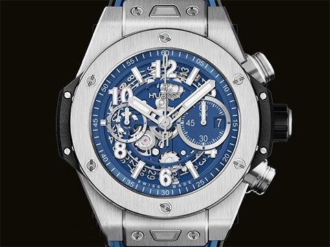Big Bang Unico 421.NX.5170.RX Flyback Chronograph Three-Day Power Reserve Blue Skeleton Dial Titanium Automatic 44mm WATCH