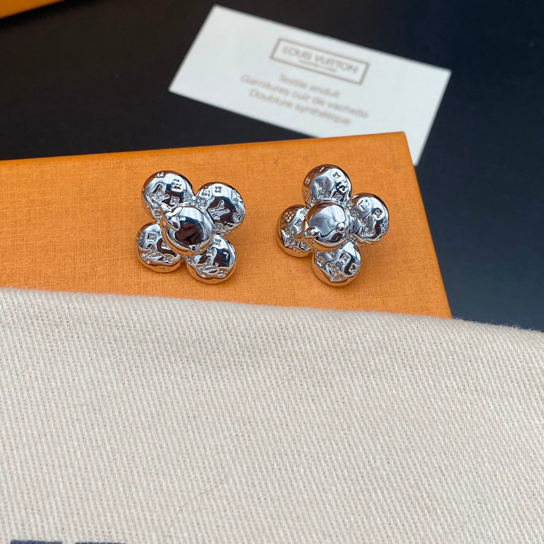 2025 Sunflower Monogram Embossed Earrings