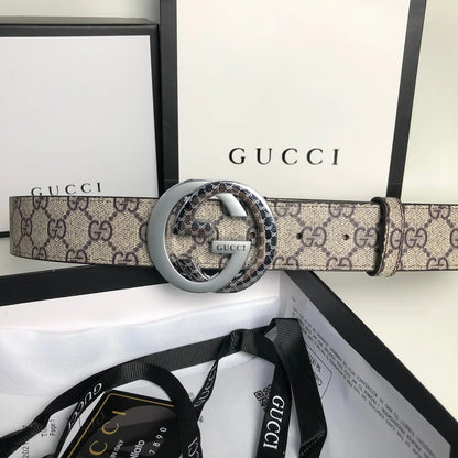 2025 3 Colors printed letter leather belt