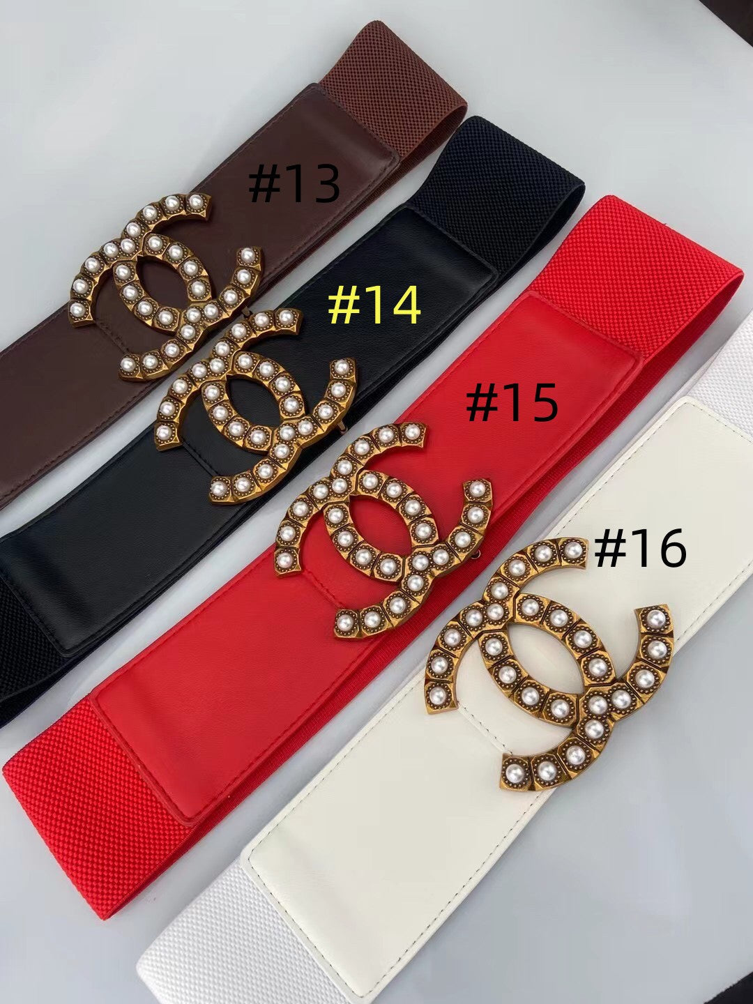 7CM elastic waistband, fashionable metal buckle dress suit jacket decoration belt