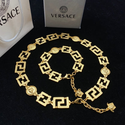 2025 Vintage Maze Bracelet Necklace Set