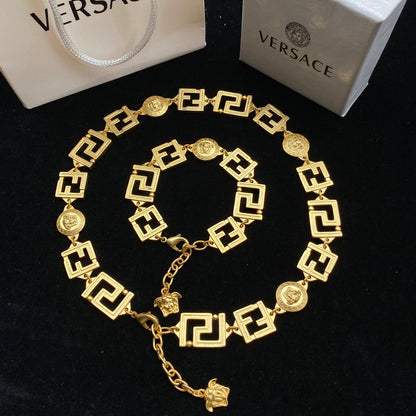 2025 Vintage Maze Bracelet Necklace Set