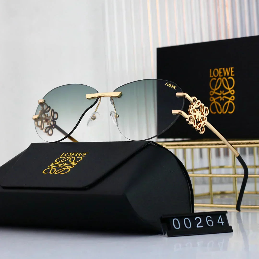 LOEWE Metal temple gradient sunglasses 00264