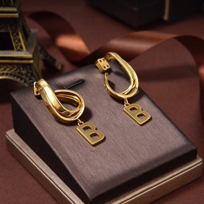 2025 Twisted Letter Earrings