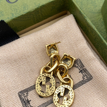 2025 Double G Tiger Head Earrings