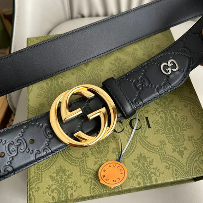 2025 Calfskin embossed belt width 38mm