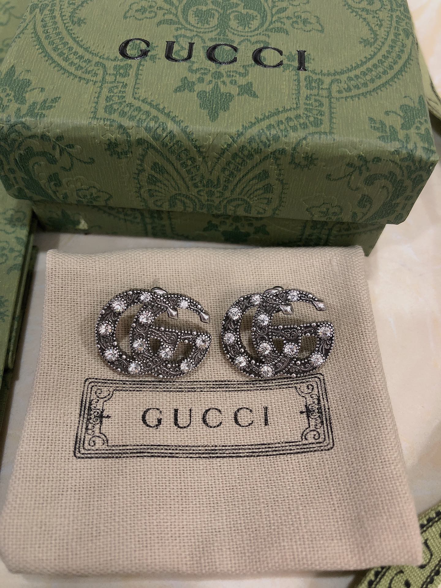 2025 Vintage Double Diamond Earrings