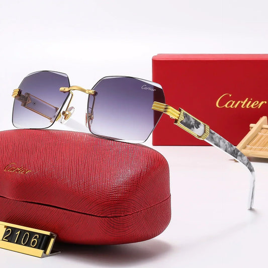 2025 stylish frameless sunglasses 2106