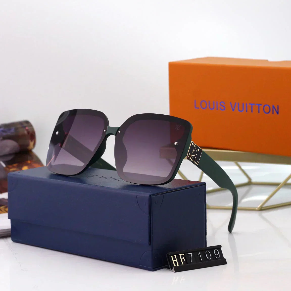 2025 Sunglasses  Large frame UV protection sunglasses