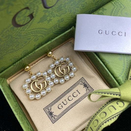 2025 Square Pearl Drop Earrings