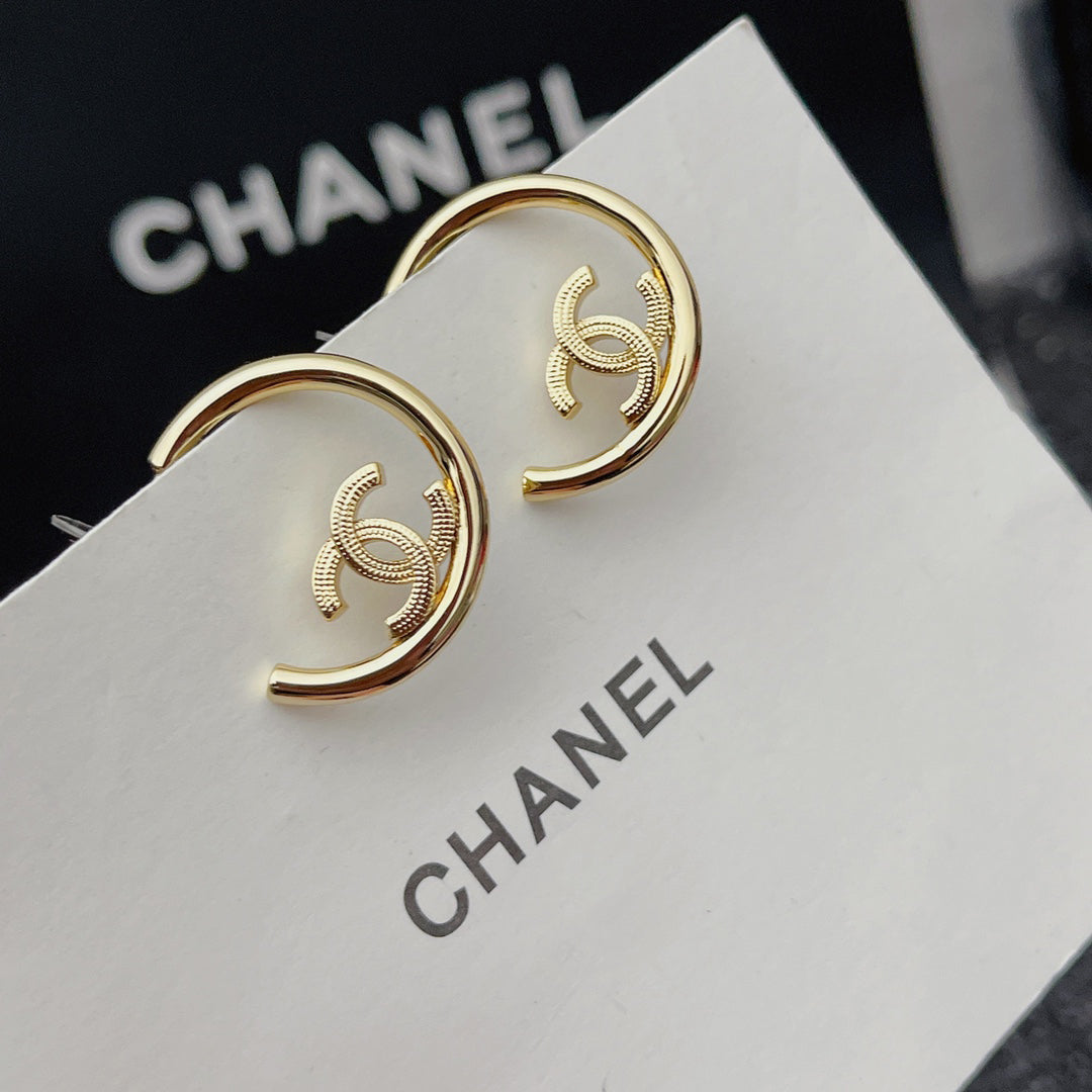 2025 Premium Gold Half Hoop Earrings