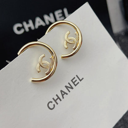 2025 Premium Gold Half Hoop Earrings