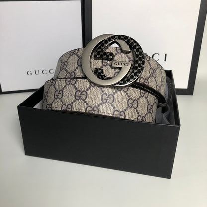 2025 3 Colors  printed letter leather belt