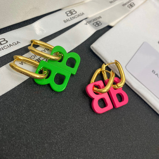 2025 Letter Logo Drop Earrings