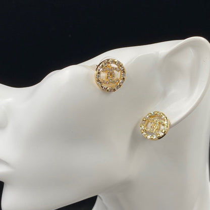 2025 Sparkling Zircon Alphabet Stud Earrings