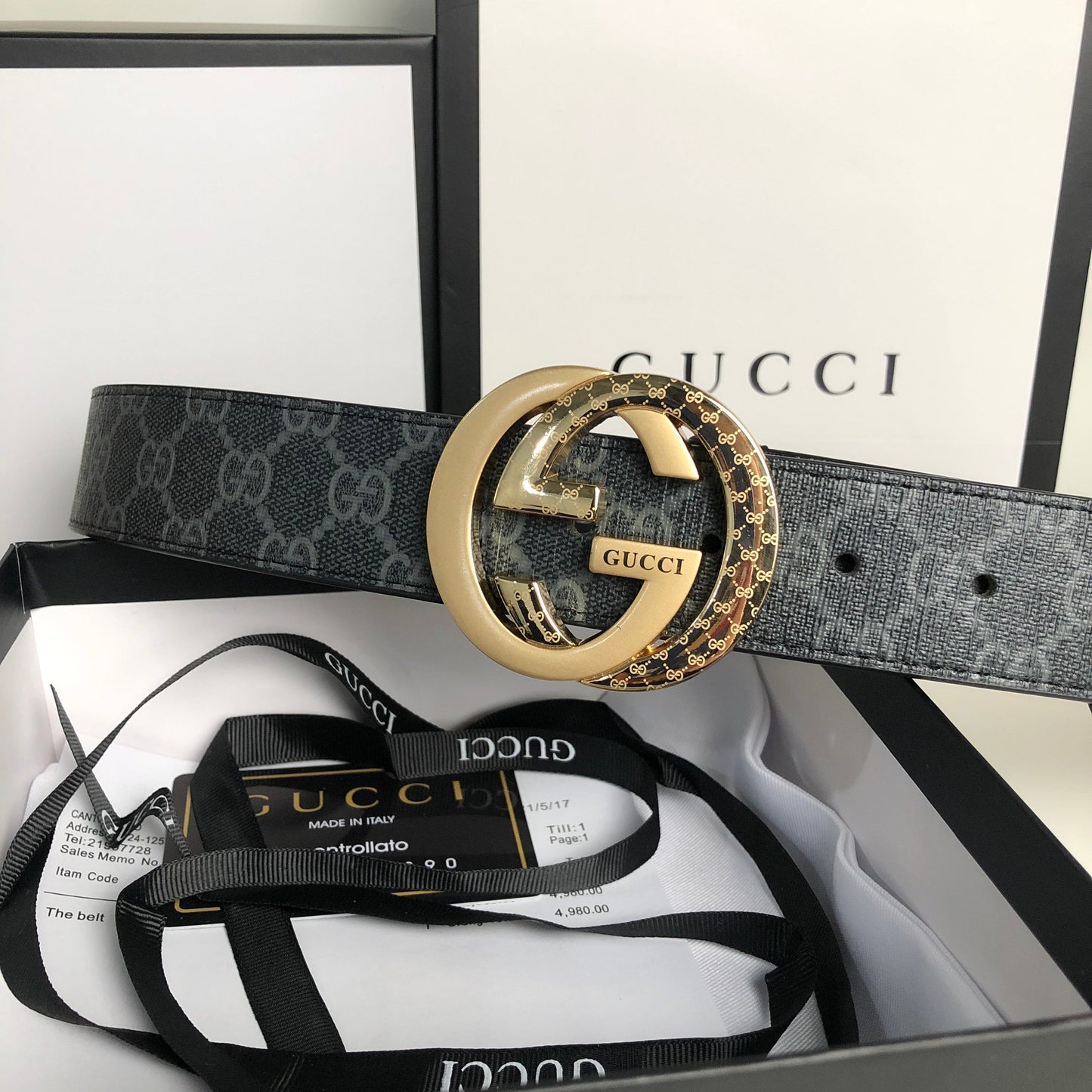 2025 3 Colors  printed letter leather belt