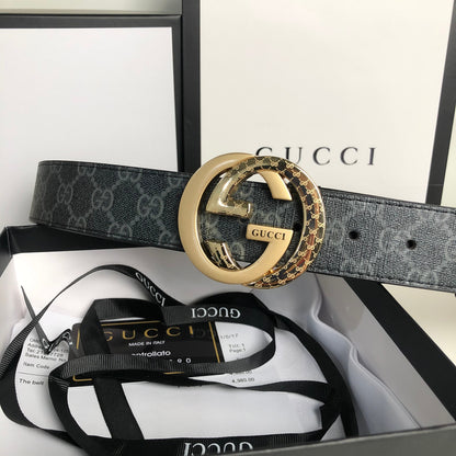 2025 3 Colors  printed letter leather belt