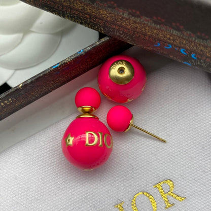 2025 Pink Letter Star Earrings